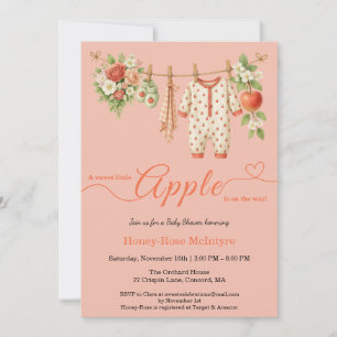 Zoete Kleine Appel Baby Shower Herfst Rustieke B Kaart