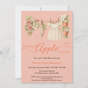 Zoete Kleine Appel Baby Shower Herfst Rustieke B Kaart
