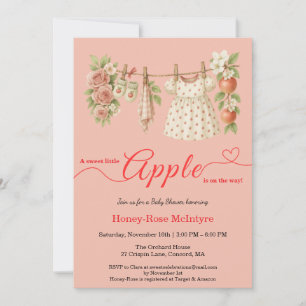 Zoete Kleine Appel Baby Shower Herfst Rustieke B Kaart
