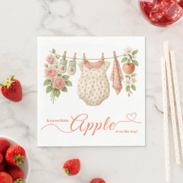 Zoete Kleine Appel Baby Shower | Herfst Rustieke B Servet