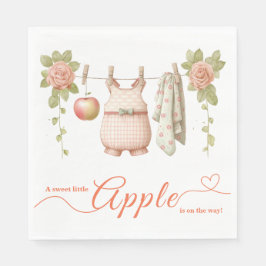 Zoete Kleine Appel Baby Shower | Herfst Rustieke B Servet