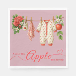 Zoete Kleine Appel Baby Shower | Herfst Rustieke B Servet