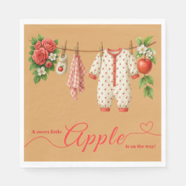 Zoete Kleine Appel Baby Shower | Herfst Rustieke B Servet