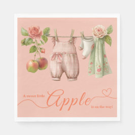 Zoete Kleine Appel Baby Shower | Herfst Rustieke B Servet