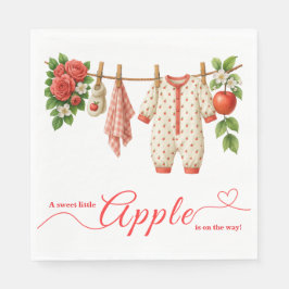 Zoete Kleine Appel Baby Shower | Herfst Rustieke B Servet