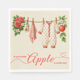 Zoete Kleine Appel Baby Shower | Herfst Rustieke B Servet