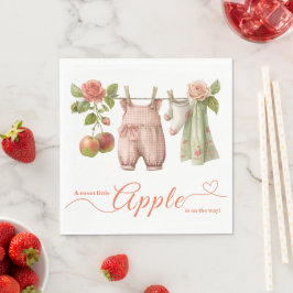 Zoete Kleine Appel Baby Shower | Herfst Rustieke B Servet