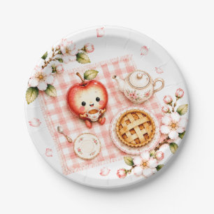 Zoete Kleine Appelbloesem Baby Shower Papieren Bordje