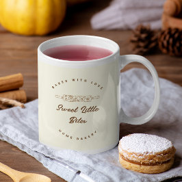 Zoete Kleine Beetjes Bakkerij Bedrijf Gebakken met Koffiemok