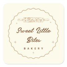 Zoete Kleine Beetjes Bakkerij Logo Sticker