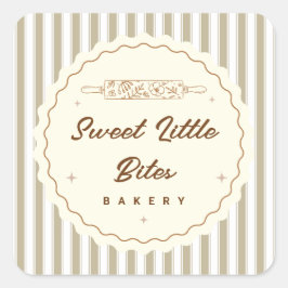 Zoete Kleine Beetjes Kleine Bakkerij Logo Sticker