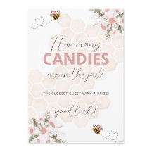 Zoete Kleine Bij Baby Shower Raadspel