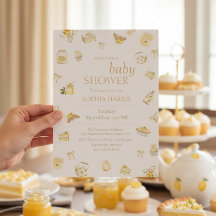 Zoete Kleine Citroen Baby Shower