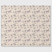 Zoete kleine Critter Delicate Blush Roze & Cream Cadeaupapier (Vlak)