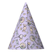 Zoete Kleine Ding Paarse Snoep Feesthoedjes (Achterkant)
