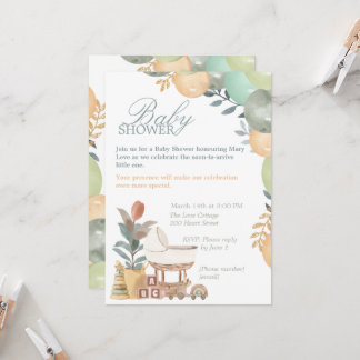 Zoete Kleine Eén Baby Shower Uitnodiging