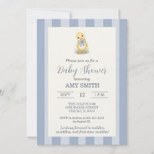 Zoete Kleine Eend Stofblauw Baby Shower
