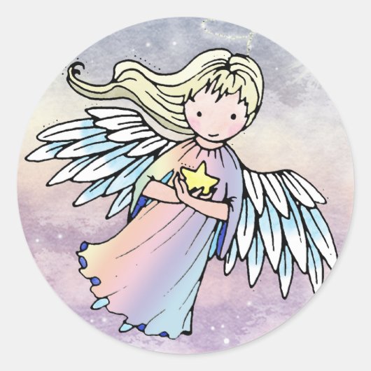 Zoete Kleine Engel Stickers (Voorkant)