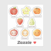 Zoete Kleine Fruit Wensen cute Fruit Sticker (Vel)