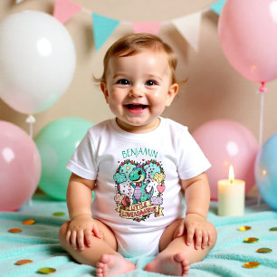 Zoete Kleine Hartjes Dino Verjaardag Persoonlijk