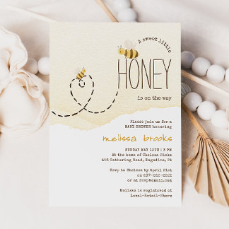 Zoete kleine honing onderweg | Baby shower van bij Kaart