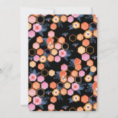 Zoete kleine honing onderweg | Floral-witte bijen Kaart (Achterkant)