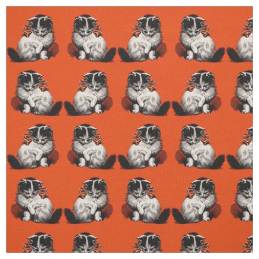 zoete kleine kittensdruk stof (Swatch)