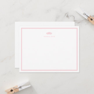 Zoete Kleine Kroon Baby Briefpapier Kaart