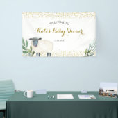 Zoete kleine lamsgroen grote banner (Beurs)