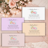 Zoete Kleine Meisje Display Shower Informatiekaartje