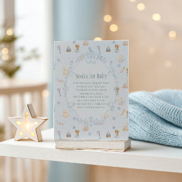 Zoete Kleine Muis Baby Shower Bijlagekaart Informatiekaartje