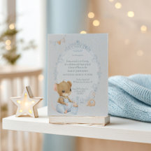 Zoete Kleine Muis Baby Shower Uitnodiging