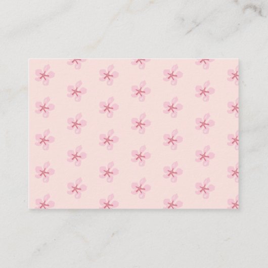 Zoete kleine perzik advieskaart (Achterkant)