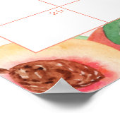 Zoete Kleine Perzik Raad de Verwachte Datum kalend Poster (Hoek)