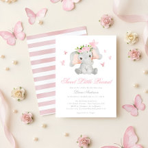 Zoete Kleine Pinda Olifant Elegante Baby Shower