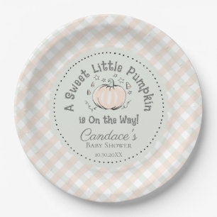 Zoete Kleine Pompoen Baby Shower Bord