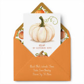 Zoete Kleine Pompoen Baby Shower Uitnodiging