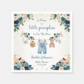 Zoete Kleine Pompoen Herfst Baby Shower Servet (Voorkant)