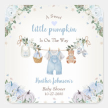 Zoete Kleine Pompoen Herfst Baby Shower