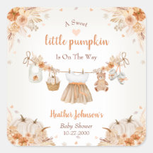 Zoete Kleine Pompoen Herfst Baby Shower