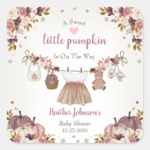Zoete Kleine Pompoen Herfst Baby Shower
