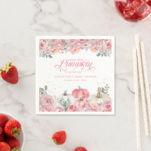 Zoete Kleine Pompoen Roze Bloemige Herfst Baby Sho