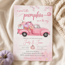 Zoete Kleine Pompoen Roze Meisje Baby Shower