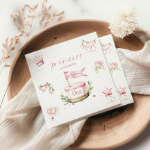 Zoete Kleine Prinses Roze Cake 1e Verjaardag