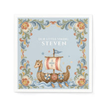 Zoete Kleine Viking Baby Shower Servetten