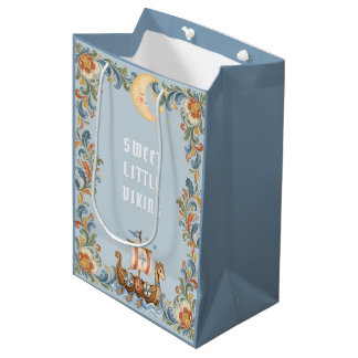 Zoete Kleine Viking Baby Shower Uitnodiging Medium Cadeauzakje