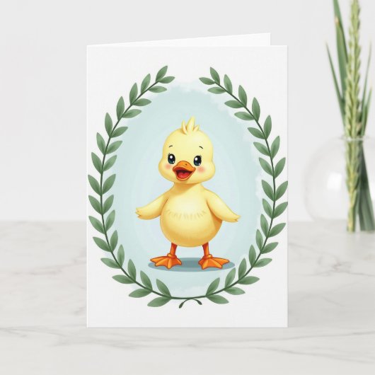 Zoete Kleine Vogeltje Kaart (Voorkant)