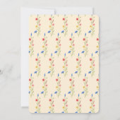 Zoete kleine wilde bloem is onderweg kaart (Achterkant)