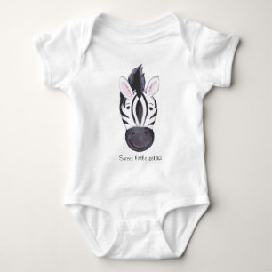 Zoete kleine zebra kinderen t-shirt
