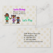 Zoete kleurrijke aangepaste mammie Kaart Contactkaartje (Voorkant / Achterkant)